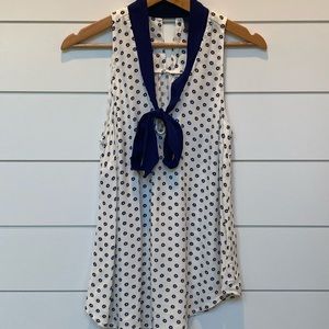 Anthropologie Maeve Sleeveless Print Top Size 4